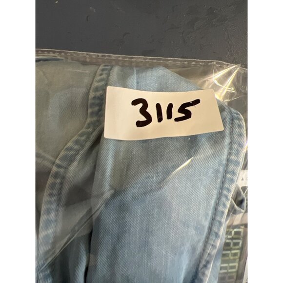 NEW H&M Conscious Womens Dress Size 10 Tencel Lyocell Blue Boho Vacation Resort - Picture 10 of 10